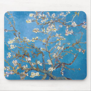 Mousepad Ramos com flor Van Gogh da amêndoa