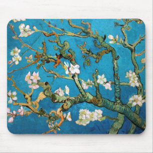 Mousepad Ramos da amêndoa no detalhe da flor, Van Gogh