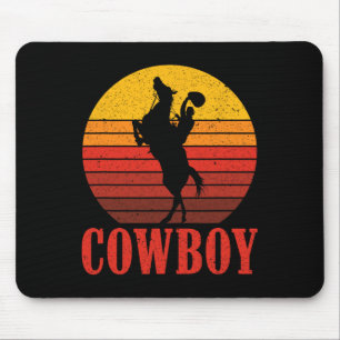 Mousepad Ranking Cowboy Horseback Riding Rodeo Gift Cowboy