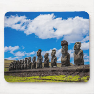 Mousepad Rapa Nui, antiga Ilha de Páscoa Moai