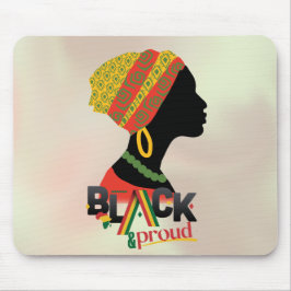 Mousepad Rapariga Americana Negra E Orgulhosa