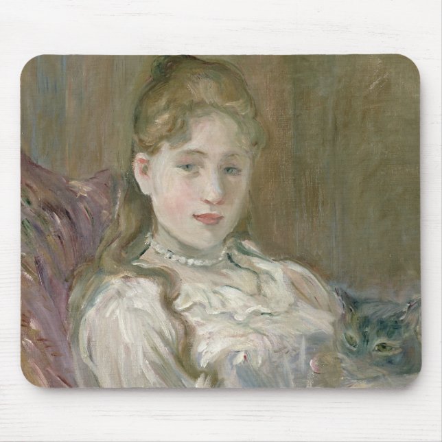 Mousepad Rapariga com gato, 1892 (Frente)