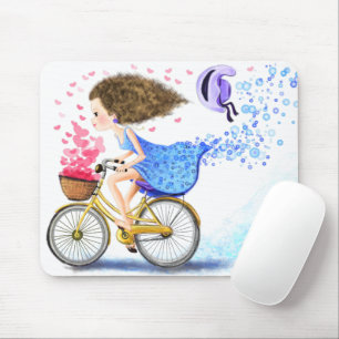 Mousepad Rapariga com Pad de Rato de Bike