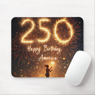 Mousepad Rapariga com Sparklers para o 250º aniversário da 