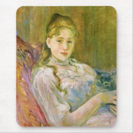 Mousepad Rapariga com um Gato (por Berthe Morisot)