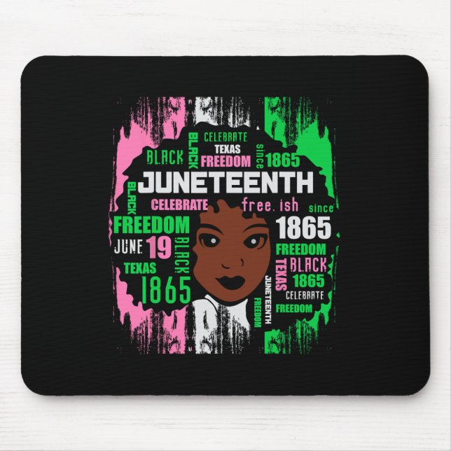 Mousepad Rapariga Cuta Aka 19 Tee Black History America (Frente)