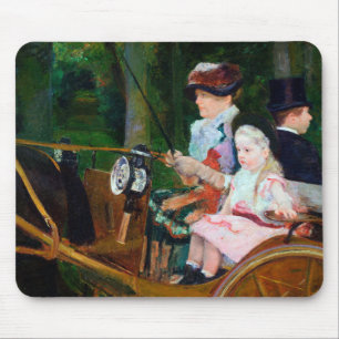 Mousepad Rapariga dirigindo uma Carruagem, Mary Cassatt