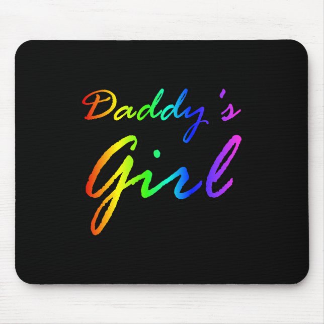 Mousepad Rapariga do Pai Rainbow Color (Frente)
