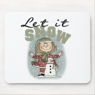 Mousepad Rapariga e Neve Deixem-na Neve
