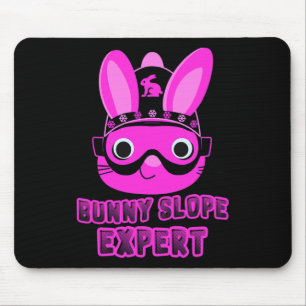Mousepad Rapariga Neve Esquiando Snowboard Bunny Slope