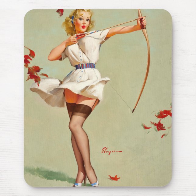 Mousepad Rapariga Pin-Up da Archery (Frente)
