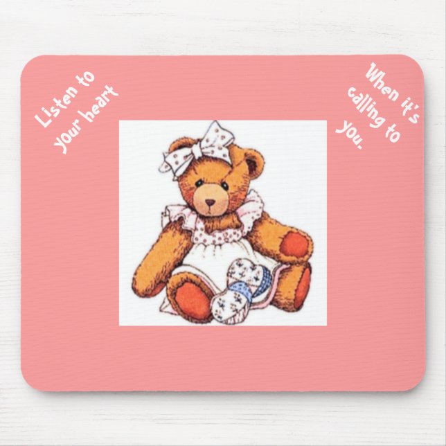 Mousepad Rapariga Teddy Bear (Frente)