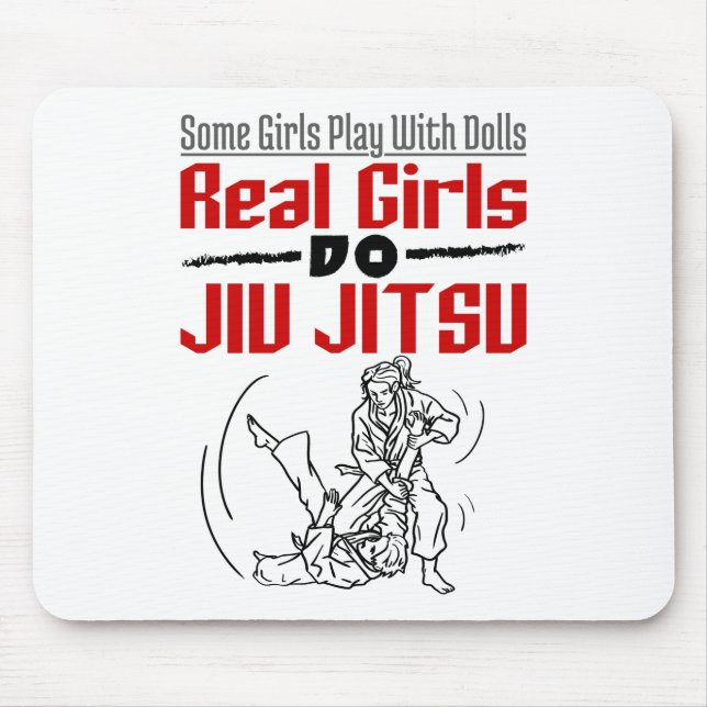 Mousepad Raparigas Reais Do Jiu Jitsu BJJ Jiujitsu Mulheres (Frente)
