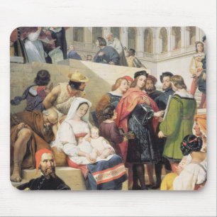 Mousepad Raphael no vaticano, 1832 (óleo em canvas)