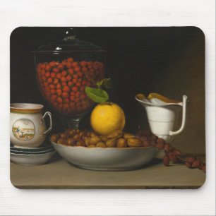 Mousepad Raphaelle Peale - Vida Estática - Morangos, Louco