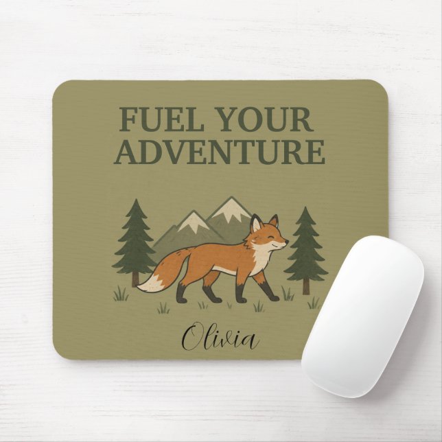 Mousepad Raposa Abasteça Sua Aventura (Com mouse)