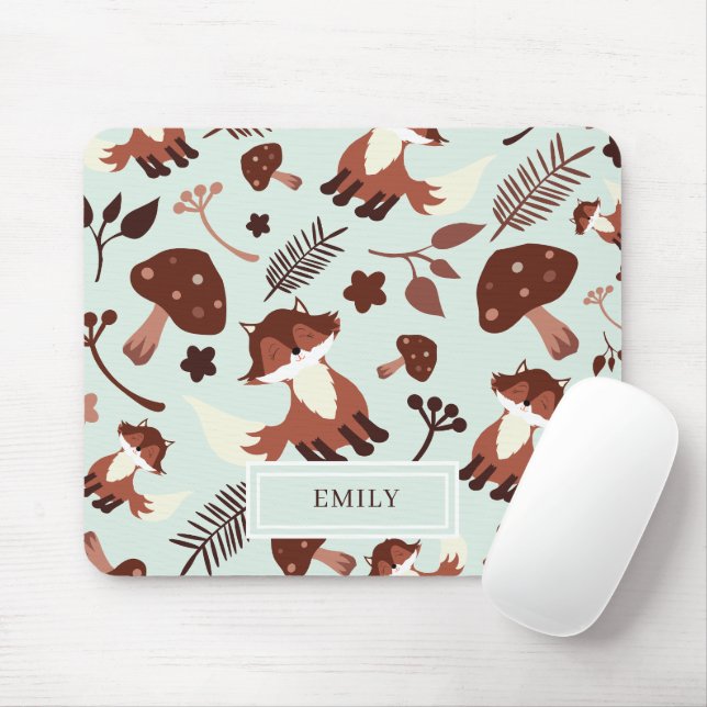 Mousepad Raposa branca (Com mouse)