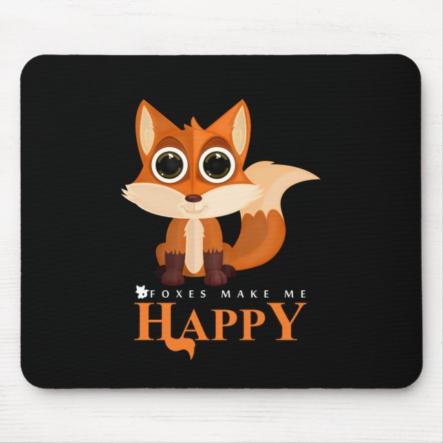Mousepad Raposa Me Faz Feliz (Frente)