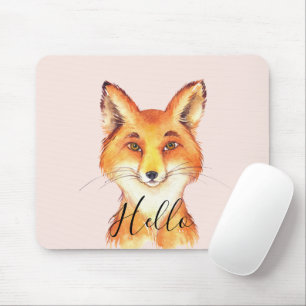 Mousepad Raposa Olá Vermelho