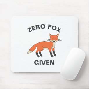 Mousepad Raposa Zero Recebe Sarcasmo Divertido Animais Selv