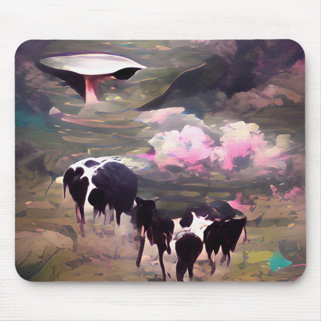 Mousepad Rapto de Vacas OVNI (Frente)