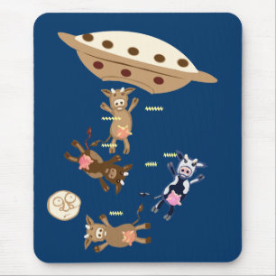 Mousepad raptos de vacas alienígenas