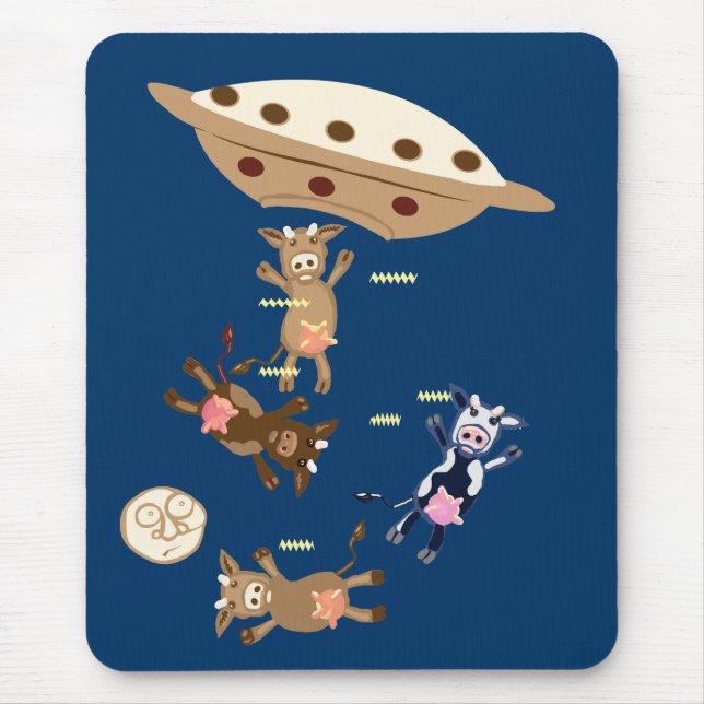 Mousepad raptos de vacas alienígenas (Frente)