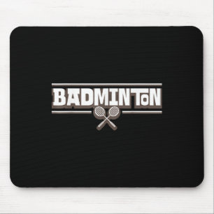 Mousepad Raquete de Badminton - Jogador de Badminton Engraç