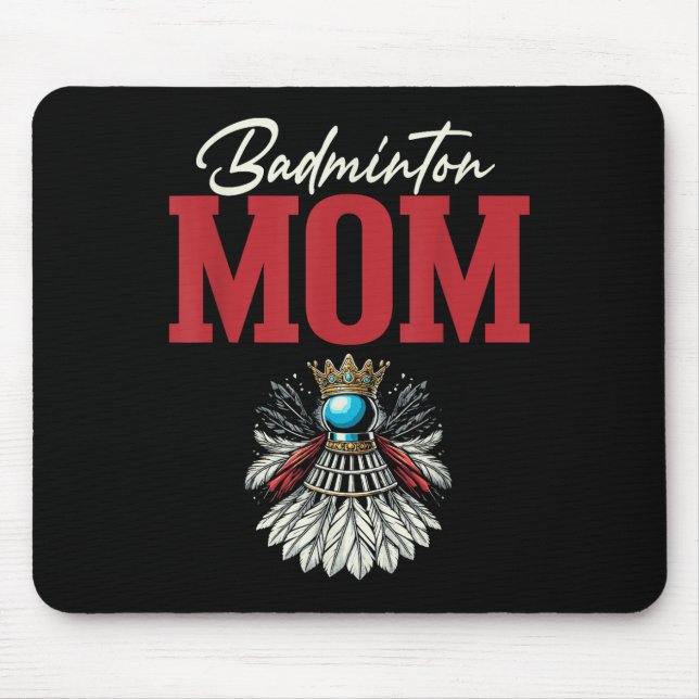 Mousepad Raquete de Peteca Mãe Badminton  (Frente)