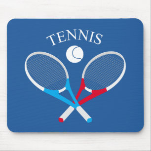Mousepad Raquetes de tênis e bola de tênis
