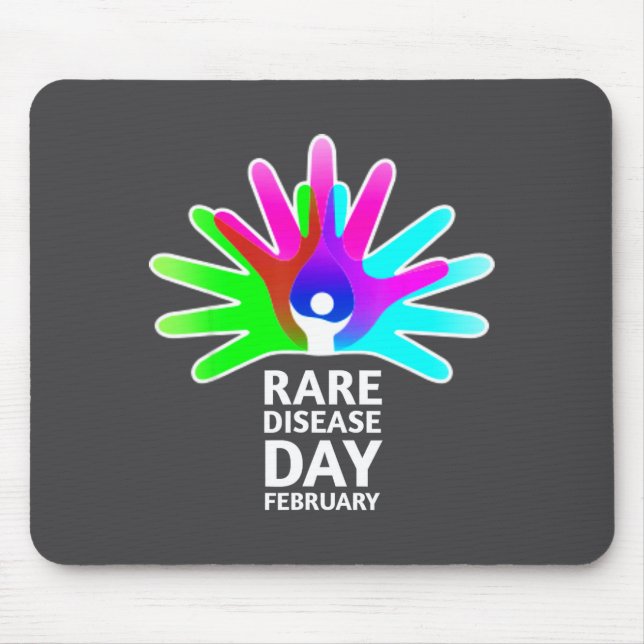 Mousepad Rare Disease Awareness Shirt - Rare Diseases Day 2 (Frente)