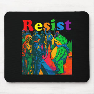 Mousepad Rãs Resistem ao Protesto de Rãs de Portland Vintag