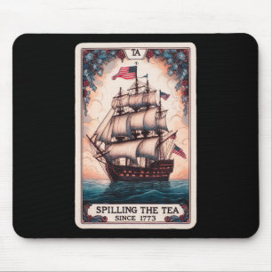 Mousepad Rasgando O Chá Desde 1773 Tarot Card 4 De Julho