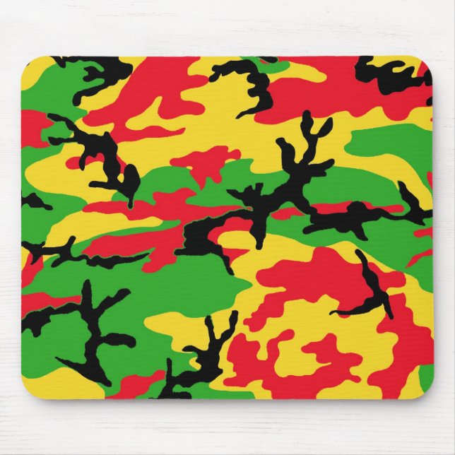Mousepad Rasta coloriu a camuflagem (Frente)