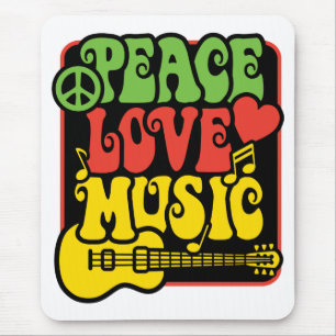 Mousepad Rasta Peace-Love-Music