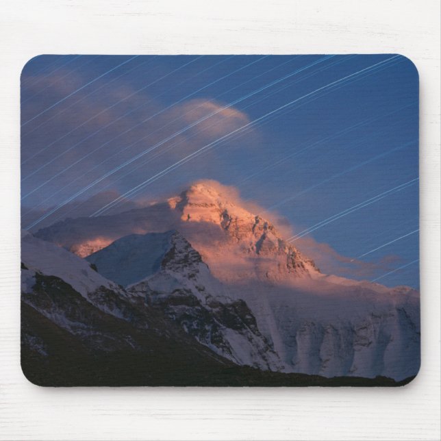 Mousepad Rastreio de estrelas | Monte Everest Tibete, China (Frente)