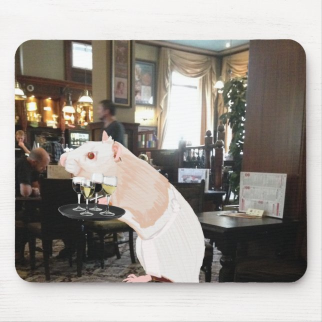 Mousepad Rat Waiter Surreal (Frente)