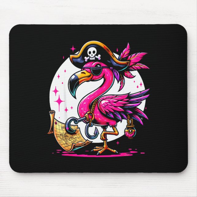 Mousepad Rate Nk Flamingo Halloween Party - Jolly Roger  (Frente)