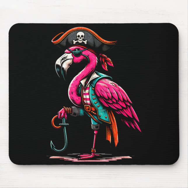 Mousepad Rate Nk Flamingo Halloween Party - Jolly Roger  (Frente)