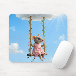 Mousepad Ratinho em um Balanço