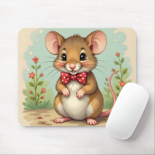 Mousepad Ratinho fofo e adorável com gravata