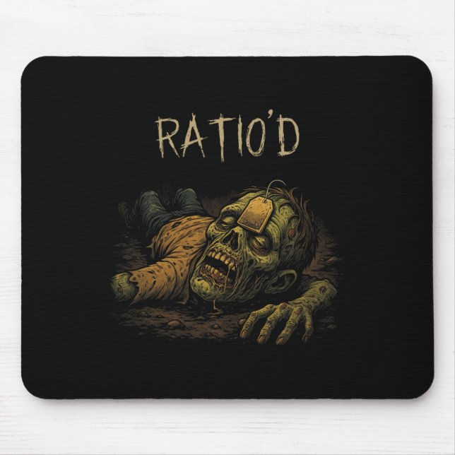 Mousepad Ratio'd Teag Meme Funny Zombie Npc Ratioed Gamer H (Frente)