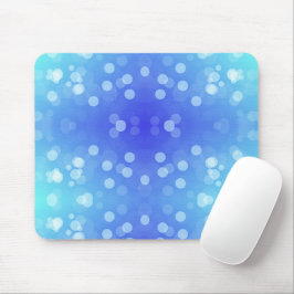 Mousepad Rato azul e turquesa com um padrão bokeh