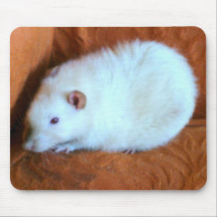 Mousepad Rato Branco de Bola Neve