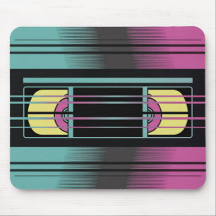 Mousepad Rato com Estética Retro de Falha de VHS