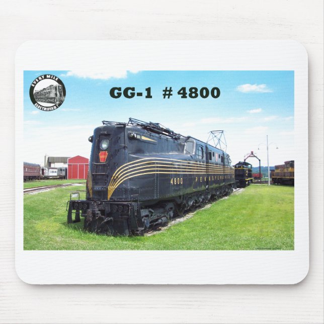 Mousepad Rato da Locomotiva da Pensilvânia GG-1 #4800 (Frente)