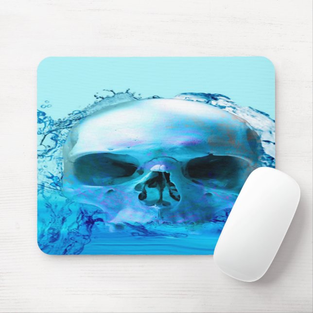 Mousepad Rato de Água com Caveira (Com mouse)