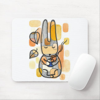 Mousepad Rato de Borracha Cozy Autumn Bunny