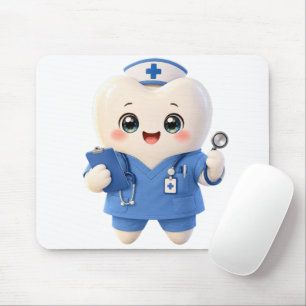 Mousepad Rato de Borracha Enfermeira do Dente Fofo Presen