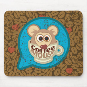 Mousepad Rato de café